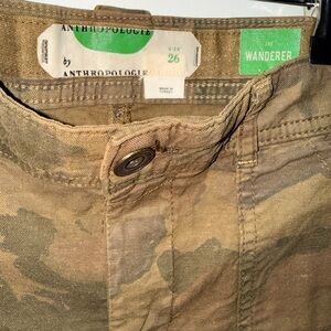 Anthropologie The Wanderer Khaki Camouflage Pants